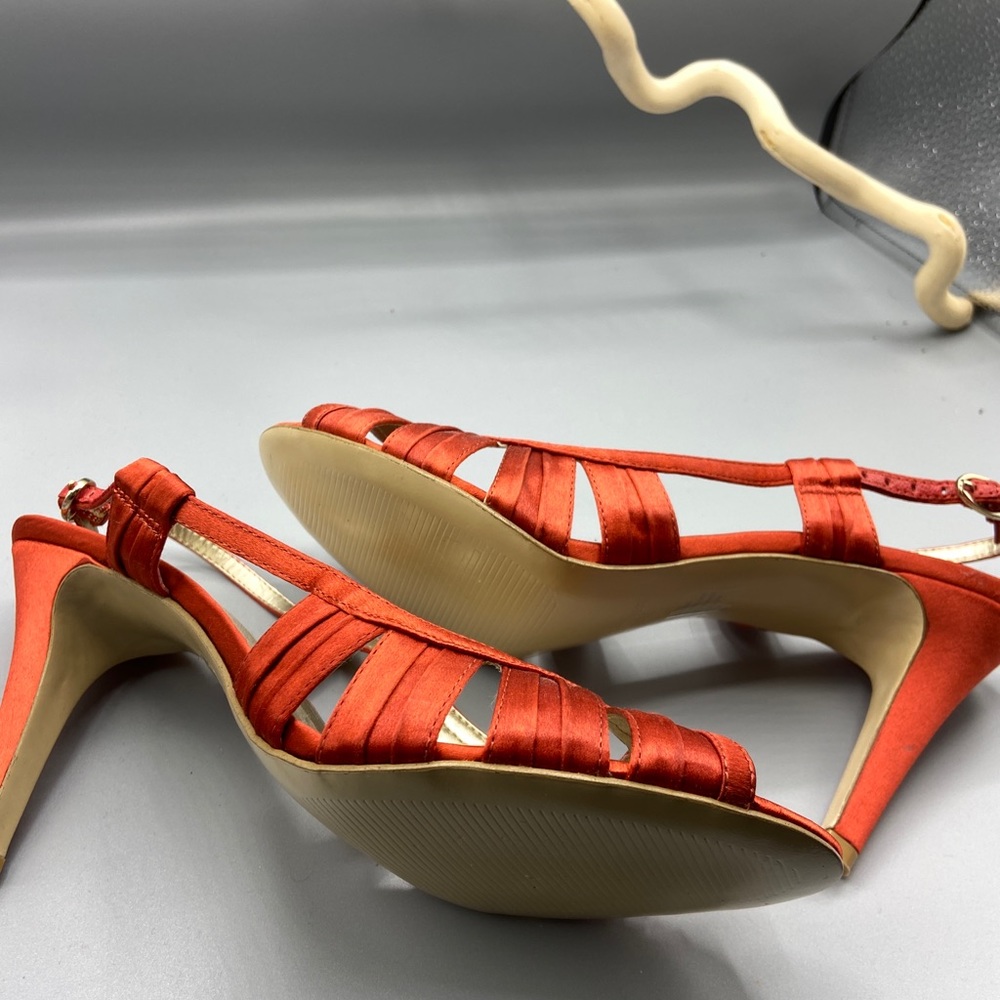 Nine West Burnt Orange Spring Summer Heel